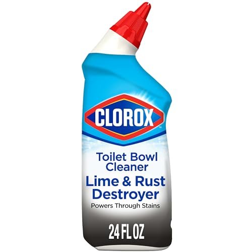 CLOROX Toilet Bowl Cleaner Lime & Rust Destroyer, Automatic...
