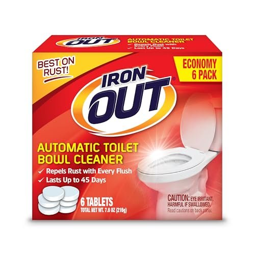 Iron OUT Automatic Toilet Bowl Cleaner Tablets, Helps...