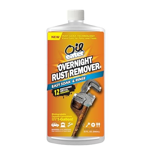 Oil Eater Overnight Rust Remover - Safe & Easy Soak...