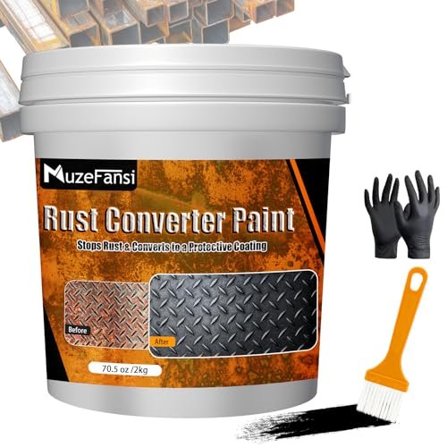 2-in-1 Rust Converter & Metal Primer, 70.5 oz Rust...