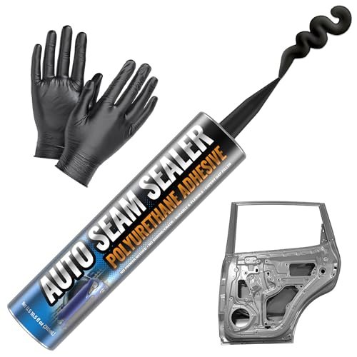 [Black] Professional Automotive Seam Sealer, Paintable...