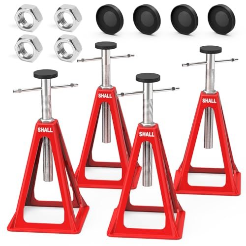 SHALL RV Stabilizer Jacks, 4-Pack Heavy Duty Aluminum Jack...