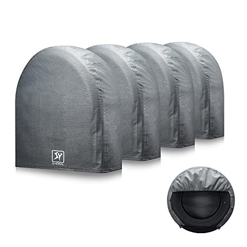 SYERAL Tire Covers Set of 4,Upgraded 5 Layer Nonwoven RV...