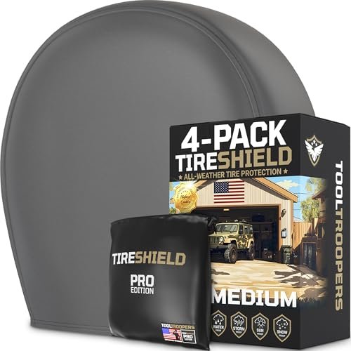 TIRESHIELD PRO Tire Covers Set of 4 - Heavy Duty...