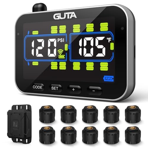 GUTA Trailer Tire Pressure Monitoring System, RV Tire...