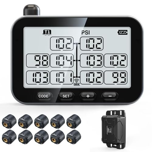 GUTA Trailer Tire Pressure Monitoring System, RV TPMS with...