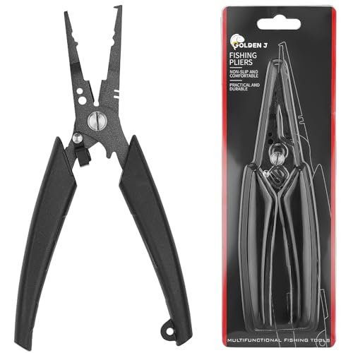 Golden J Teflon Fishing Pliers, Multi-Function Hook...