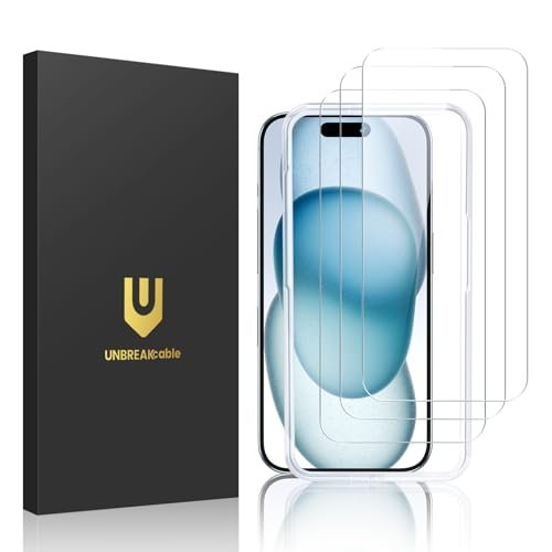 UNBREAKcable 2-Pack Screen Protector for iPhone 15 Plus,...