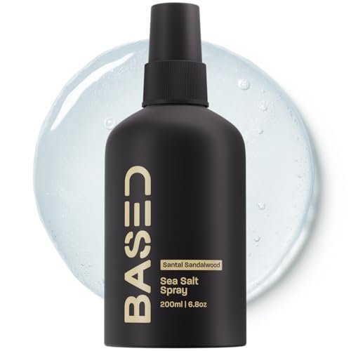 BASED Sea Salt Spray, Natural Finish Sea Salt Spray for...