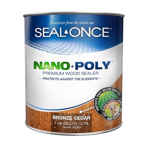 Seal-Once Nano+Poly Penetrating Wood Sealer with...