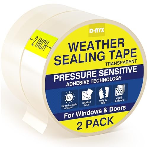 Window Sealing Tape 1 or 2 Pack Transparent Sealing...