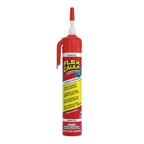 Flex Caulk, Waterproof & Weatherproof Hybrid Polymer...