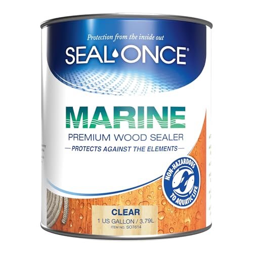 SEAL-ONCE MARINE - 1 Gallon Penetrating Wood Sealer,...