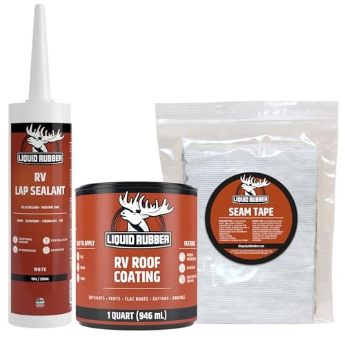 Liquid Rubber RV Roof Coating Solar Reflective Waterproof...