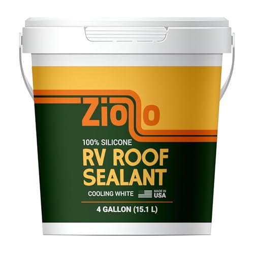 Ziollo RV Roof Sealant - Leak Repair 100% Silicone Liquid...