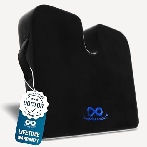 Everlasting Comfort Memory Foam Car Seat Cushion for Long...