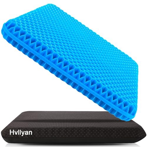 Hvllyan Gel Seat Cushion for Long Sitting (Thick & Extra...