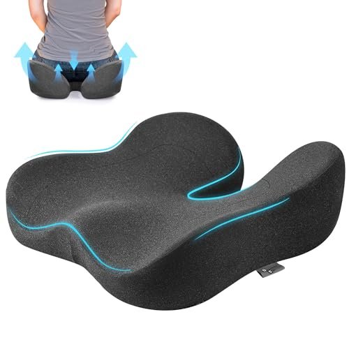 Soft Support Memory Foam Seat Cushion - Wide Cushion for...