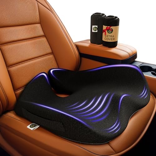 SitCushion Car Seat Cushion for Driving — Orthopedic Memory...