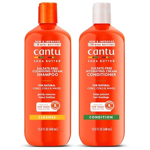 Cantu Shampoo & Conditioner with Shea Butter for Natural...