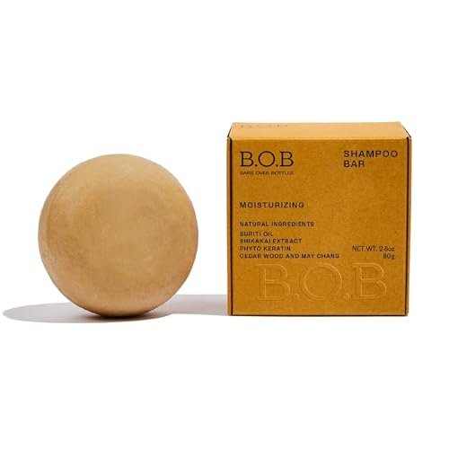 B.O.B BARS OVER BOTTLES Moisturizing Shampoo Bar for Curly...