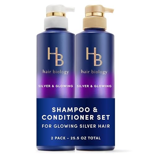 Hair Biology Biotin-Infused Purple Shampoo and Conditioner...