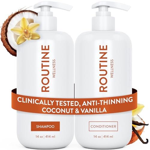 Routine Wellness Anti-Thinning Shampoo and Conditioner Set...