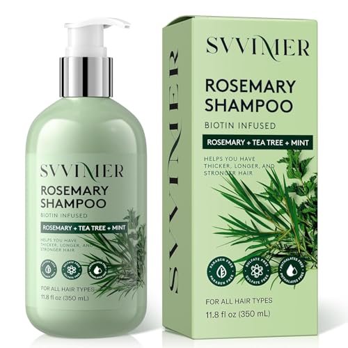 Svvimer Rosemary Hair Growth Shampoo - Thickening Shampoo...