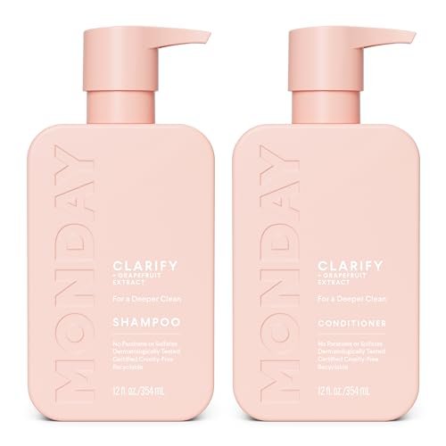 MONDAY HAIRCARE Clarify Shampoo and Conditioner Set 12 oz...