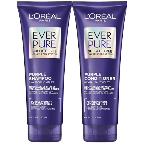 L’Oreal Paris EverPure Sulfate Free Brass Toning Purple...