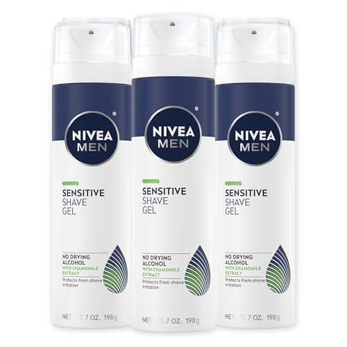 NIVEA MEN Sensitive Shave Gel with Vitamin E, Soothing...
