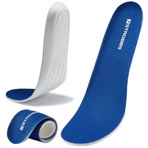 7STROBBS Thin Insoles for Men, Replacement Lightweight...