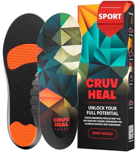 Sport Shock Absorbing Insoles - Athletic Shoe Cushioning...