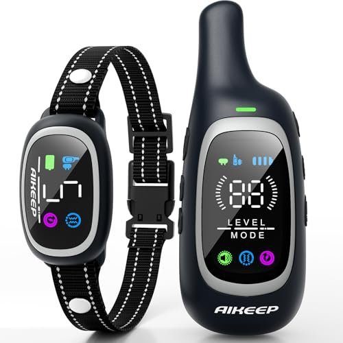 2-in-1 Dog Shock Collar and Bark Collar for Dogs –...