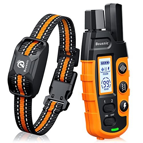 Bousnic Dog Shock Collar - 3300Ft Dog Training Collar...