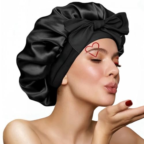 VECIIR Silk Bonnet for Sleeping Women, Ajustable Hair...