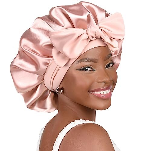 YANIBEST Silk Bonnet for Sleeping Women Satin Bonnet Double...