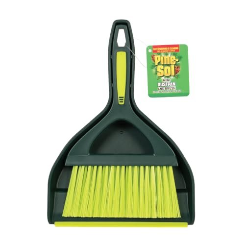 Pine-Sol Mini Dustpan and Brush Set | Nesting Snap-On...
