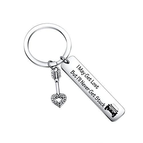 SUV Driver Keychain Gift for Lover, Driver Friends Keyring...