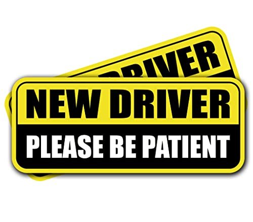 WSQ New Driver Please Be Patient Vinyl Decal Sticker...
