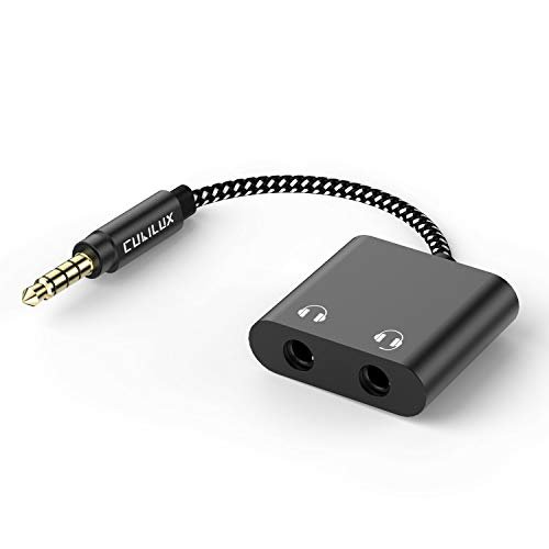 Cubilux 3.5mm to Double Audio Jack Headphone Sharing...