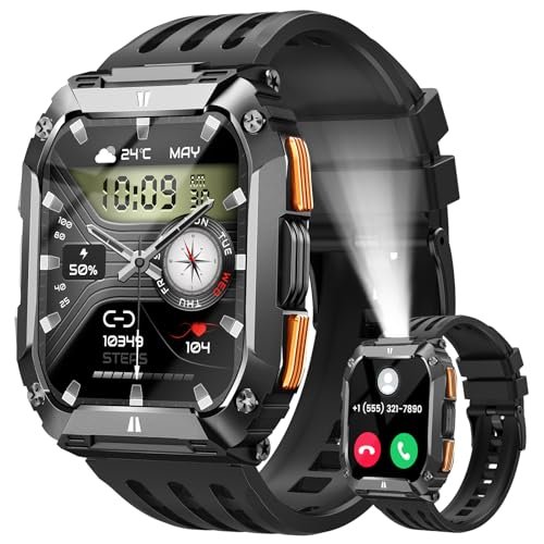 Smart Watches for Men Fitness Watch: 100 Days Battery...