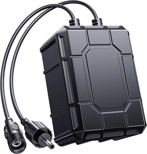 Antfraer Solar Water Pump Battery Backup, 4400mAh Solar...