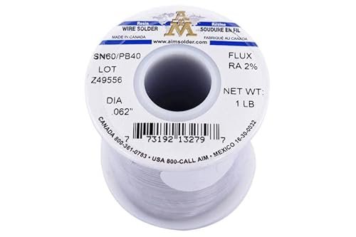 AIM Solder 60-40 Tin Lead Rosin Core Solder Wire for...