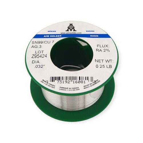 AIM Solder LeadFree Rosin Core Solder Wire Sn99 Ag0.3...