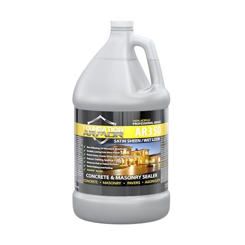 Armor AR350 Low Gloss Wet Look Concrete Sealer 1 Gallon...