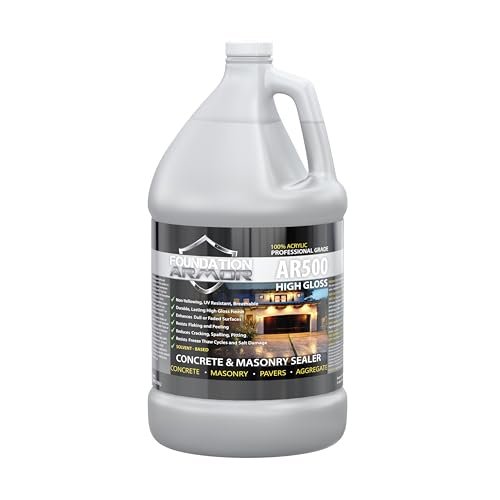 Armor AR500 High Gloss Wet Look Concrete Sealer 1 Gallon...