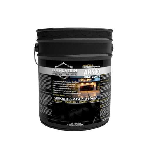 Armor AR500 High Gloss Wet Look Concrete Sealer 5 Gallon...