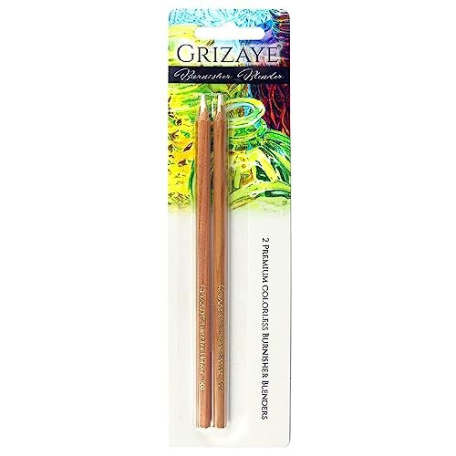 Grizaye Premium Burnisher Blender Colorless Pencil | 2-Pack...