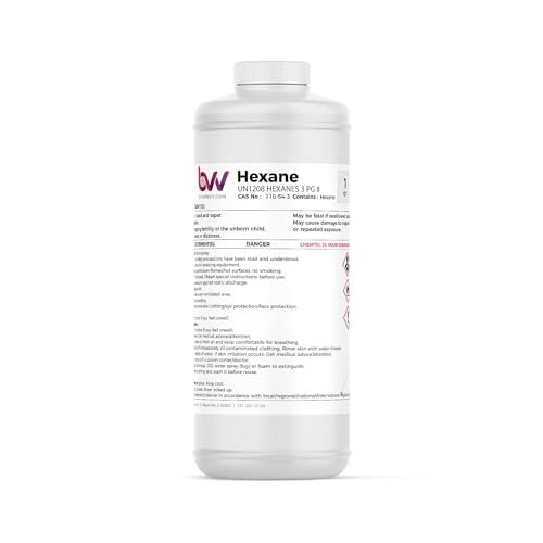 BVV High Purity Lab Grade N-Hexane Solvent - 99% Pure...